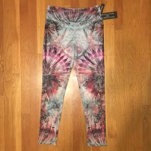 Epic Spiritual Yoga Pants W/ Elephants NWT
